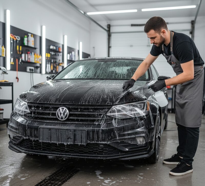 Carro finalizado após aplicação de película de proteção